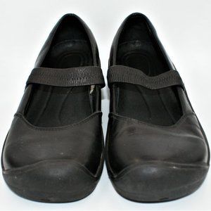 KEEN Black Leather Mary Jane